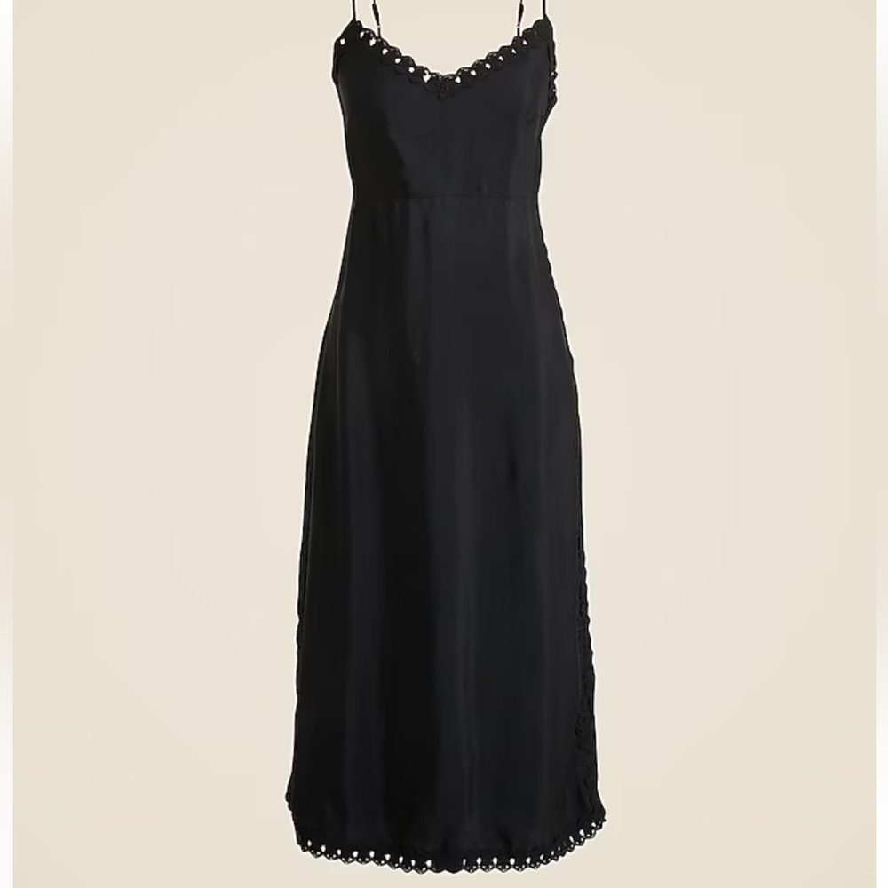 J. Crew Natasha crochet trim slip dress - Picture 2 of 6